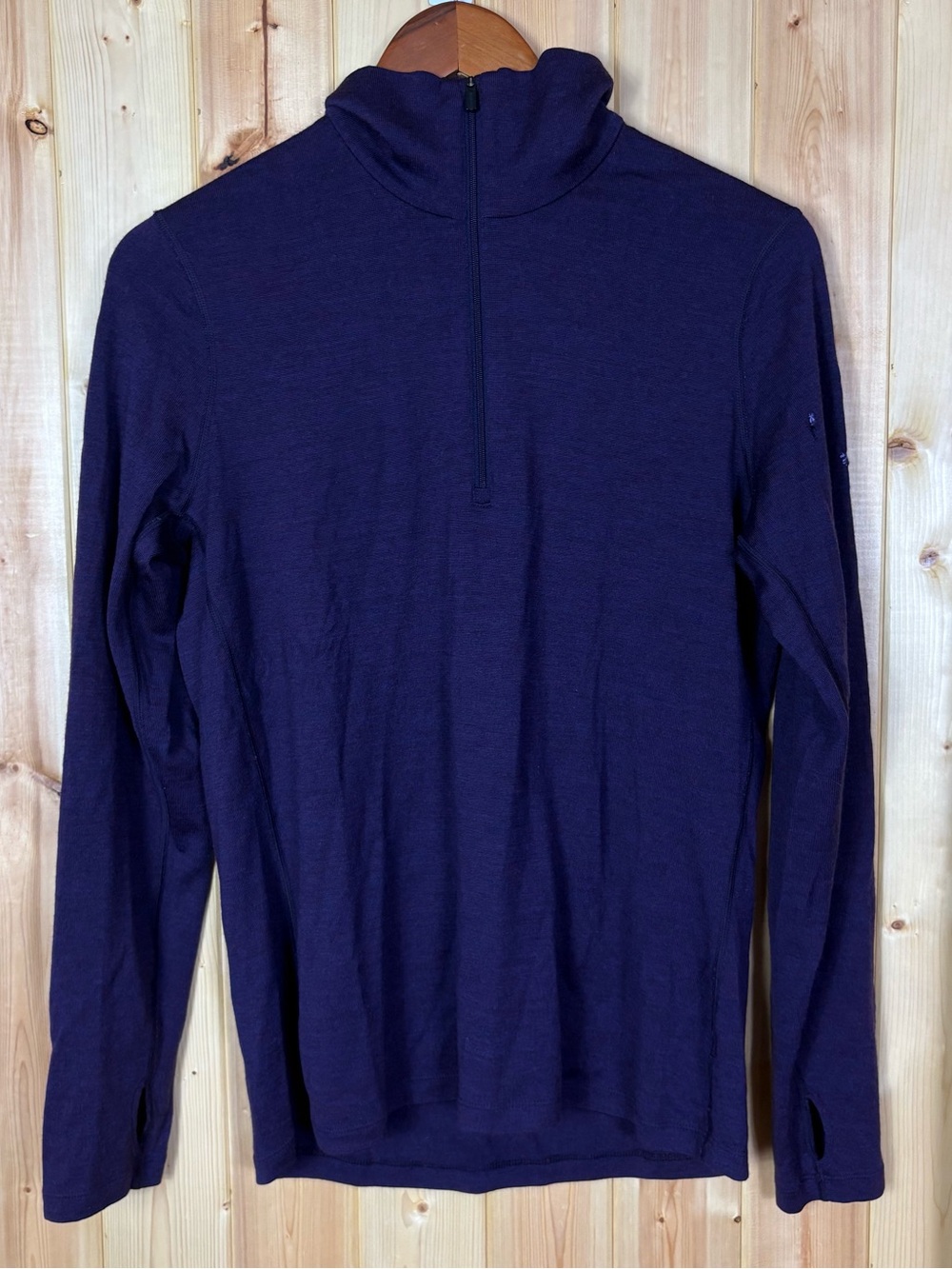 Icebreaker Bodyfit 260 Merino Wool Thermal Set XL Purple Quarter Zip & Leggings - Picture 9 of 16